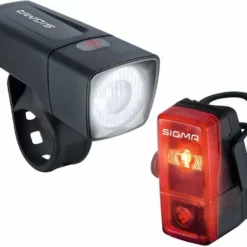 Sigma Sport Batterie-LED-Leuchten-Set Aura 25/Cubic